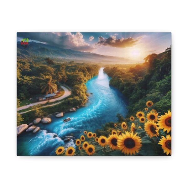 Jamaican Sun Flower River_1 Canvas Wrap - Image 2